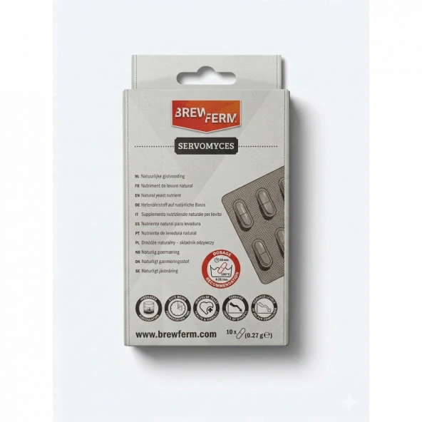 Brewferm Servomyces Yeast - 6 Kapslí