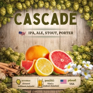 Chmel Cascade - 100 g